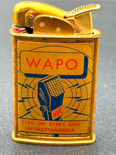 Vintage 1940s Evans WAPO Radio Advertising Lighter picture