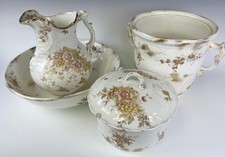 Antique Wash Set Maddocks Lamberton Works Pottery Trenton NJ  picture