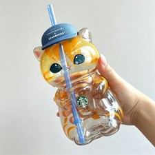 New Mofusand X Starbucks Singapore 2026 Exclusive Glass Cold Cup Limited Edition picture
