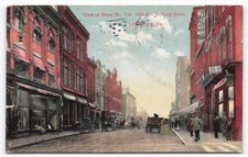 Vintage Main St. Lynchburg, VA Postcard 1909 F. M. Kirby & Co. Divided Back picture