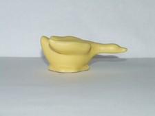 1930's Haeger Pottery Miniature Mini Matte Yellow Duck Goose Swan Figurine picture