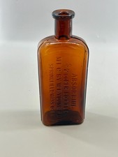 Antique Absorbine Veterinary Liniment Bottle Amber W.F. Young Springfield Mass picture