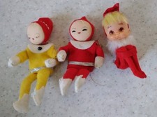 VINTAGE RARE 1960s JAPAN CHRISTMAS ELVES  KNEEHUGGER picture