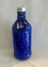 Absolut Vodka Limited Edition Blue Silver Sequin 750 ml Bottle Cover Sleeve Tag picture
