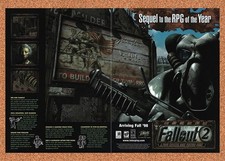 1998 Fallout 2 PC Original Advertisement / Retro Promo v2 picture