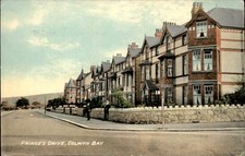 Colwyn Bay Wales Street View Princes Drive c1910s Vintage Postcard picture