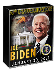 Joe Biden Presidential Inauguration Crystal Paperweight January 20th, 2021 NEW picture