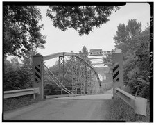 Photo:Nicholson Township PA Lenticular Bridge 1900s Steel Truss Bridge picture
