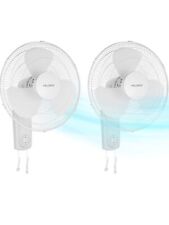 Pelonis PELONIS 16'' Wall Mounted Fan 2 Packs With 3 Speed Oscillating Wall Fan picture