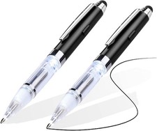 Pen with Light and Stylus Tip (2 Cts), 3 in 1 Light up Pens with Rubber Tip Styl picture