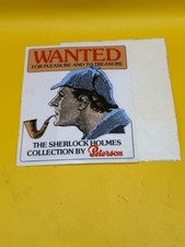 Vintage Peterson Sherlock Homes Collection Sticker Tobacco Pipe Promotional 4x6 picture