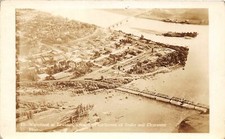 J5/ Lewiston Idaho Real Photo RPPC Postcard c1930s Waterfront Birdseye 81 picture