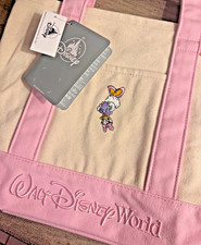 2026 Walt Disney World Parks Daisy Duck Canvas Mini Tote Bag ERROR DEFECT NWT picture