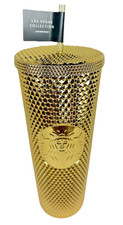 Starbucks Las Vegas Nevada Gold Studded Tumbler 24oz Venti Cold Cup New picture