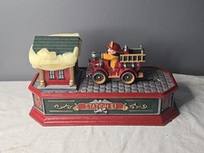 Franklin Mint Official Firemans Hall Museum Firefighter's Mechanical Bank NIB picture