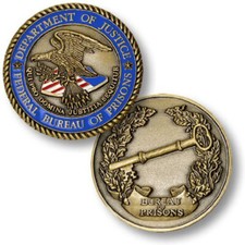 NEW Department of Justice, Federal Bureau of Prisons Challenge Coin  picture