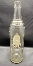 Vintage Piney Soda Bottle 12oz Hanna Beverage Cleveland Ohio 1940s Glass picture