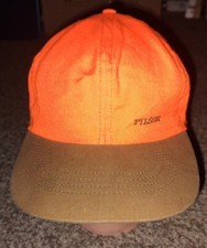 Vtg CC Filson Wool Cap Mackinaw Plaid Ear Flap Hunting USA Size L picture