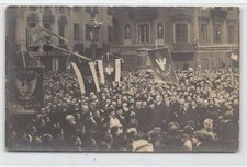 POLSKA Poland - WARSZAWA - Demonstration during the 1905 Revolution - REAL PHOTO picture