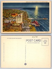 Moonlight Along the Beach Galveston Texas Postcard PB202-Q picture