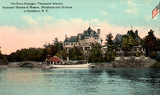 Summer Homes of Abraham & Strauss Brooklyn NY Ship Boat Postcard picture