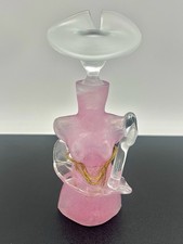 Vintage Murano Perfume Bottle Elna Graure Manta Italy 1950’s 7 1/4” Tall picture