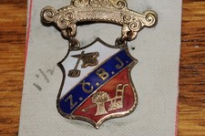 Z.C.B.J.  Fraternal Lapel Pin Gold Filled Historical 1905 NOS New Old Stock Old* picture
