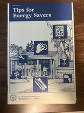 Vintage c.1980s U.S. Department of Energy Tips for Energy Savers Booklet picture