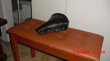 Vintage Schwinn Approved  Bicycle Seat Saddle Black ORIGINAL **CLEAN** picture