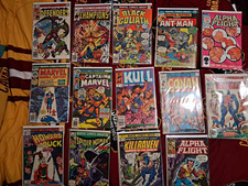 Large Bronze Age lot Of Mixed Marvel Superhero Comics 14 Books  picture
