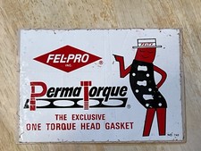 NOS Vintage Fel-Pro Felcoid Plus Car Oil Pan Gaskets Racing Felpy Sticker Decal picture