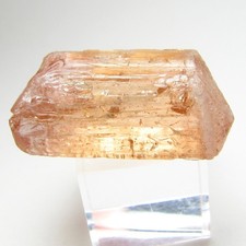 REMARKABLE RARE DOUBLE TERMINATED GEM IMPERIAL TOPAZ CRYSTALOURO PRETO BRAZIL picture