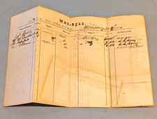 Rare FL History 1855 Ocala to Palatka (Pilatka) WAY-BIL  Document Dec 5, 1855 picture