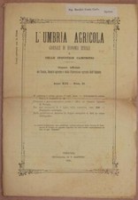 UMBRIA AGRICOLA 30 OCTOBER 1895 PERUGIA CHIMICA FERTILIZERS WHEAT TERNI WHEAT picture
