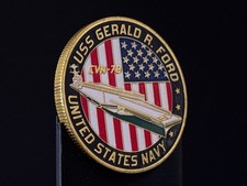 U.S. Navy USS Gerald R. Ford CVN-78 Challenge Coin picture