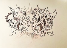 FACE OFF     MIKE BENNETT'S  ORIGINAL  ART   (2026)  101/05/26.  7 picture