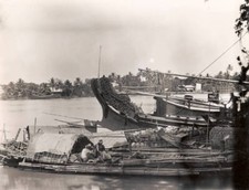 Bassein river Burma Myanmar 1900 Old Photo picture