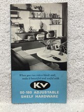 1960's Knape & Vogt Manufacturing Co. Shelving Hardware 80-180 Shelf Vtg picture