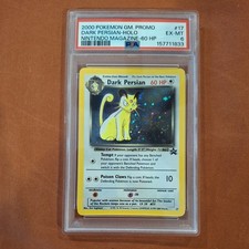 2000 Pokemon GM Promo Dark Persian Holo Nintendo Magazine 60 HP #17 PSA 6 picture