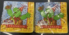 Vintage Franklin the Turtle Nick Jr. 90s  Cartoon Napkins 16 ct 3 ply Pack Of 2 picture