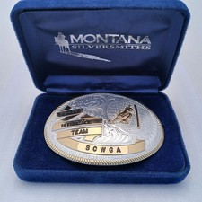 Snohomish County Western Games Association SCWGA Belt Buckle 1998-1999 1st Place picture