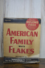 SEALED Kirk's American Family White Flakes Detergent VTG Advertising Box 3LBS picture