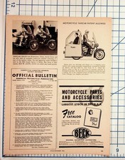1964 AMA Motorcycle Bulletin Page: Taxicab Patent, BSA Vacation, Race News picture