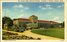 1940'S. HOUSTON,TX. ROY GUSTAV MEM BLDG. UNIV OF HOUSTON. POSTCARD YD25 picture