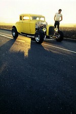 PAUL LE MAT AMERICAN GRAFFITI 24X36 POSTER CLASSIC FORD DEUCE COUPE HOT ROD CAR picture