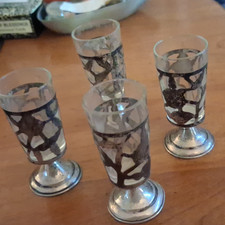 VINTAGE SILVER  MEXICAN TAXCO  GLASSES  picture