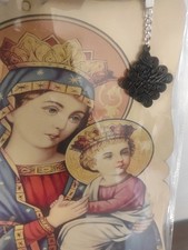 Handmade Genuine Natural Leather Coptic Cross Necklace, Monastery Made, Egypt  picture