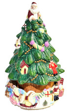 Spode Christmas Tree Village Musical Rotating Bottom Centerpiece - 10