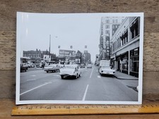 Vintage 60s Photo Louisville KY 3rd Chestnut Cars Henry Clay Hotel Gulf Oil Sign picture
