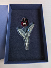 Vintage Swarovski Crystal Figurine, Ruby Red Tulip (SCS-GIFT), In Box picture
